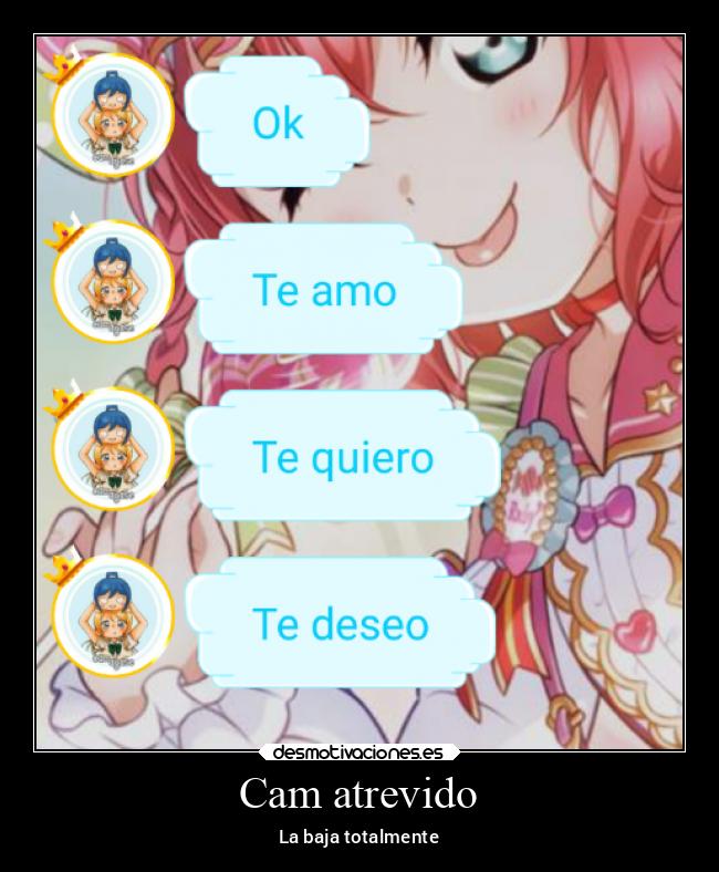 Cam atrevido - La baja totalmente