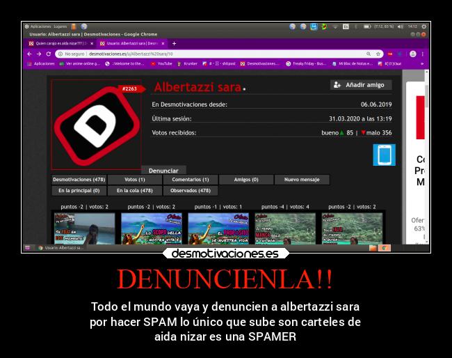 carteles odio aidanizar denuncia spammer desmotivaciones