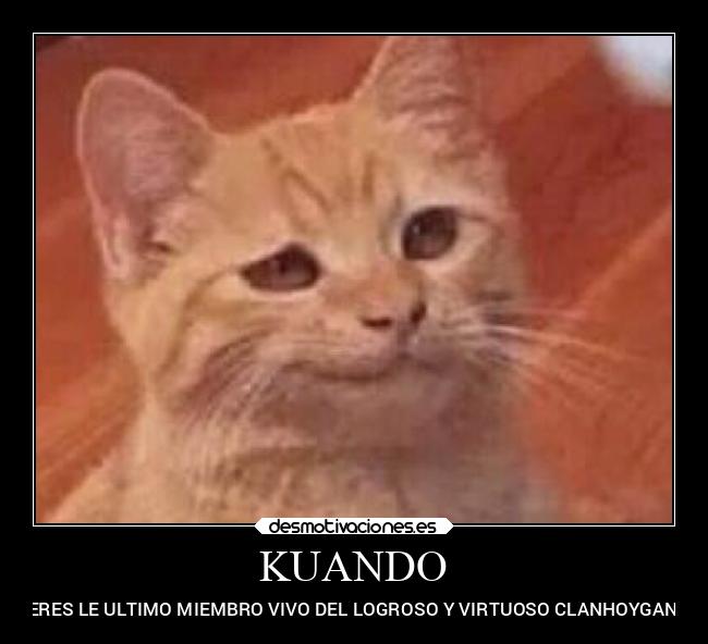 KUANDO - ERES LE ULTIMO MIEMBRO VIVO DEL LOGROSO Y VIRTUOSO CLANHOYGAN