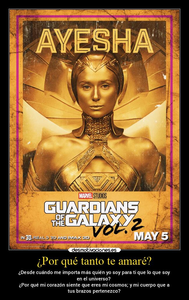 ¿Por qué tanto te amaré? - ¿Desde cuándo me importa más quién yo soy para ti que lo que soy
en el universo?
¿Por qué mi corazón siente que eres mi cosmos; y mi cuerpo que a
tus brazos pertenezco?