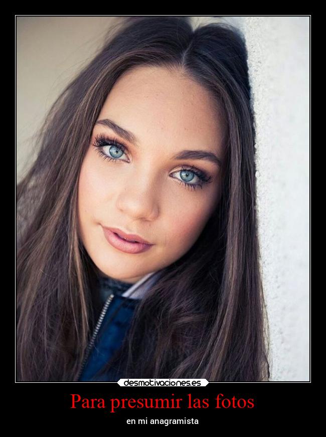 Para presumir las fotos -