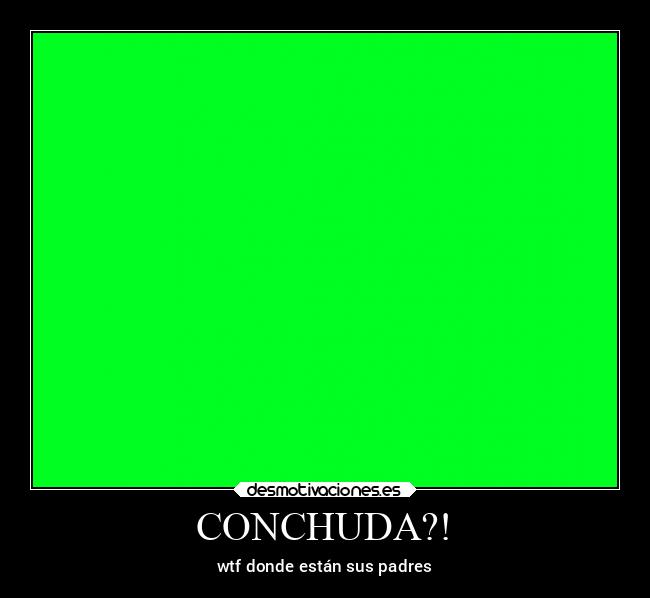 CONCHUDA?! - wtf donde están sus padres
