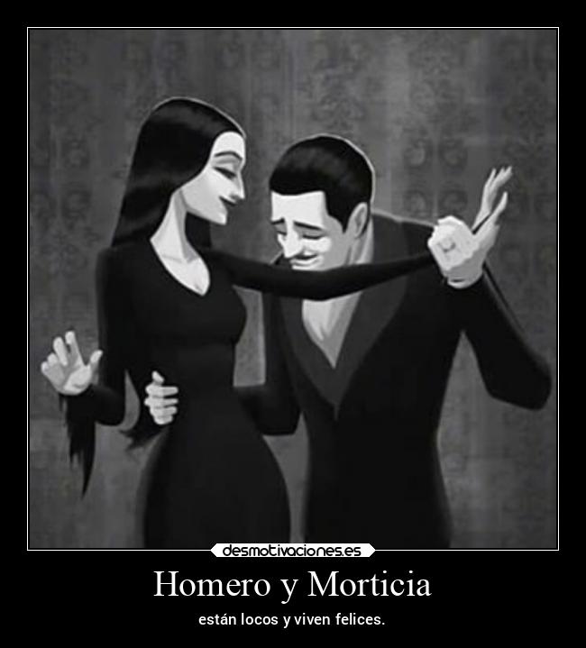 Homero y Morticia -