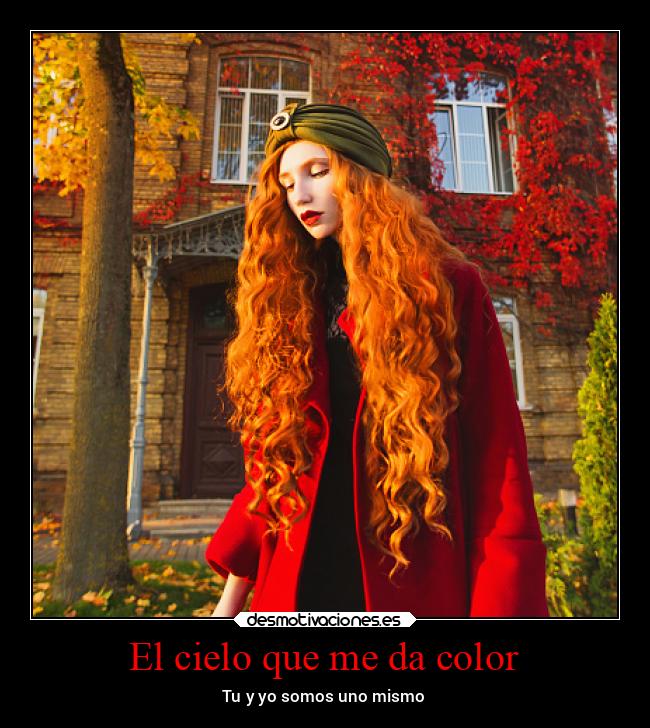 El cielo que me da color -