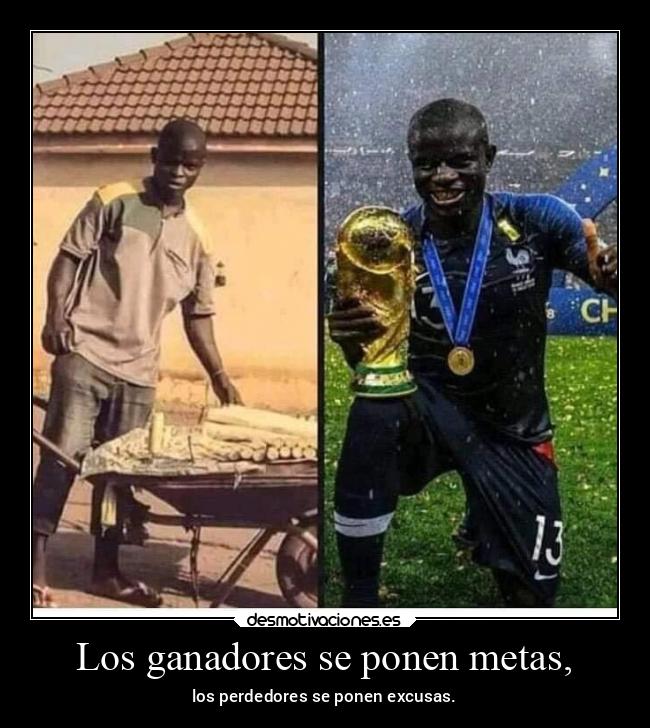 Los ganadores se ponen metas, -