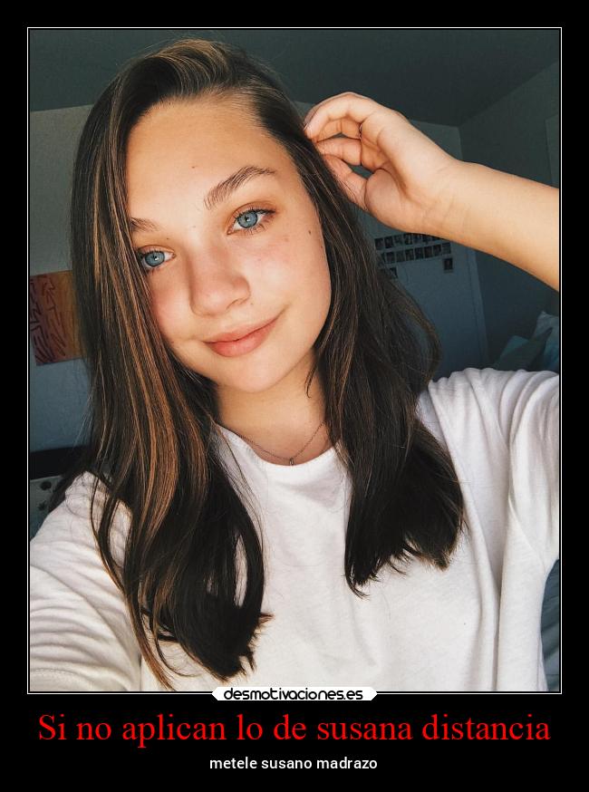 Si no aplican lo de susana distancia -