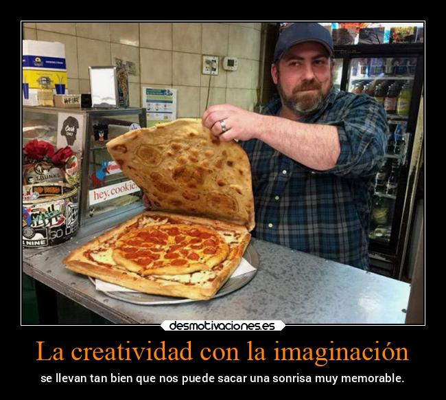 La creatividad con la imaginación - se llevan tan bien que nos puede sacar una sonrisa muy memorable.
