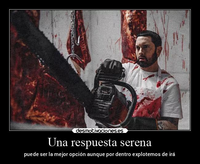 Una respuesta serena - puede ser la mejor opción aunque por dentro explotemos de irá