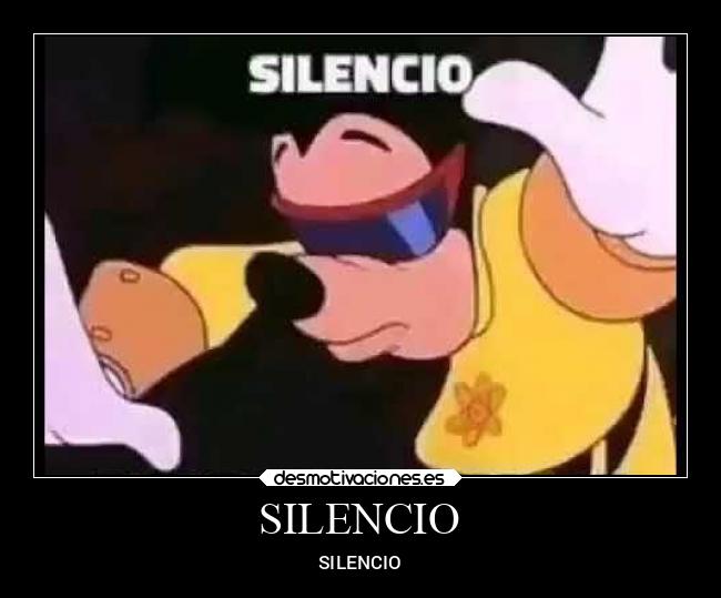 carteles silencio chiste desmotivaciones