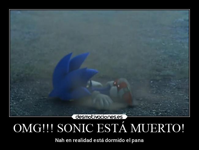OMG!!! SONIC ESTÁ MUERTO! - Nah en realidad está dormido el pana