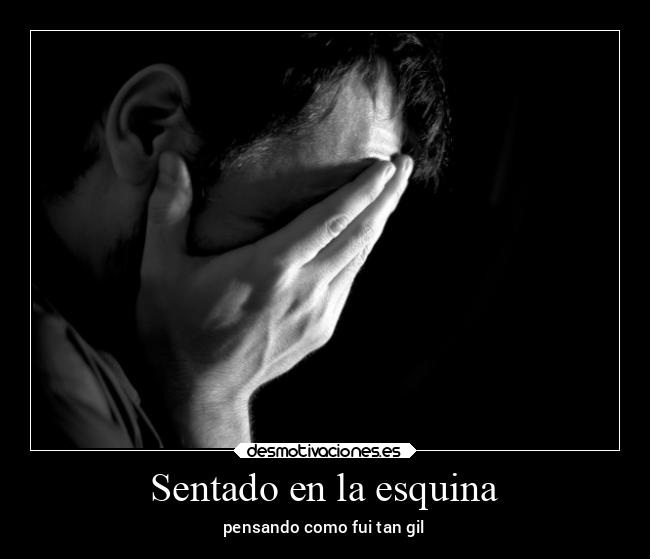 Sentado en la esquina -