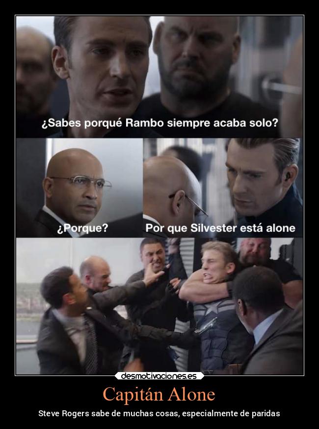 Capitán Alone - Steve Rogers sabe de muchas cosas, especialmente de paridas