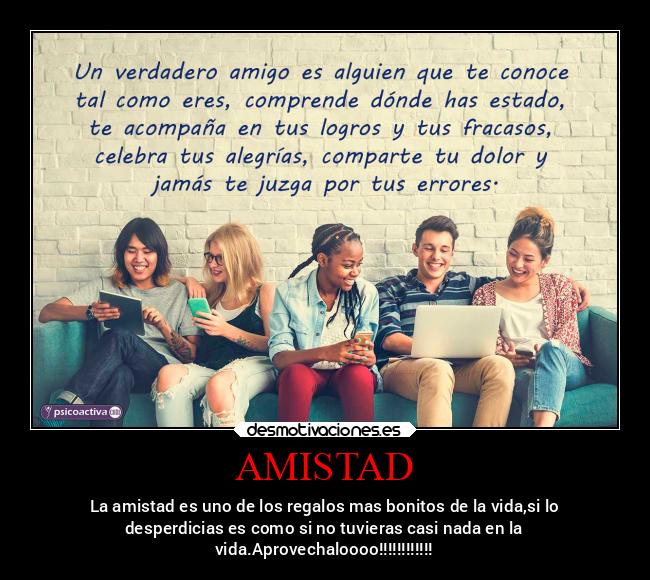 carteles amistad amistad desmotivaciones
