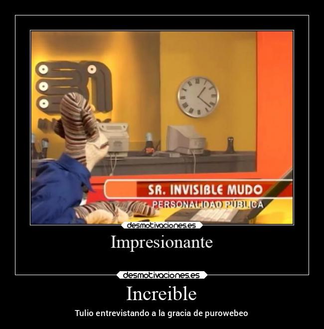 Increible - Tulio entrevistando a la gracia de purowebeo