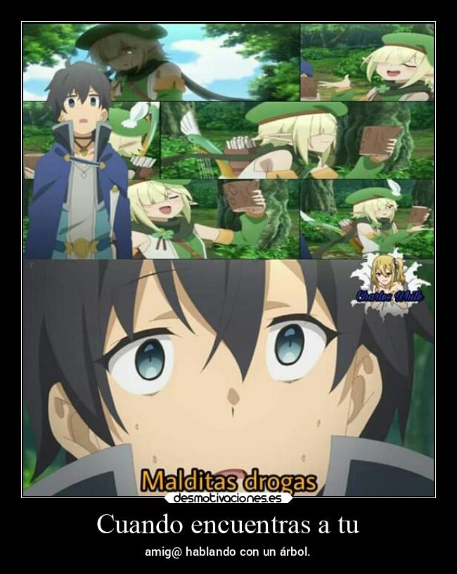 Cuando encuentras a tu - amig@ hablando con un árbol.