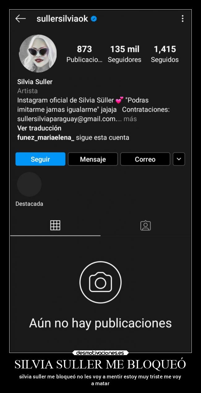 SILVIA SULLER ME BLOQUEÓ -