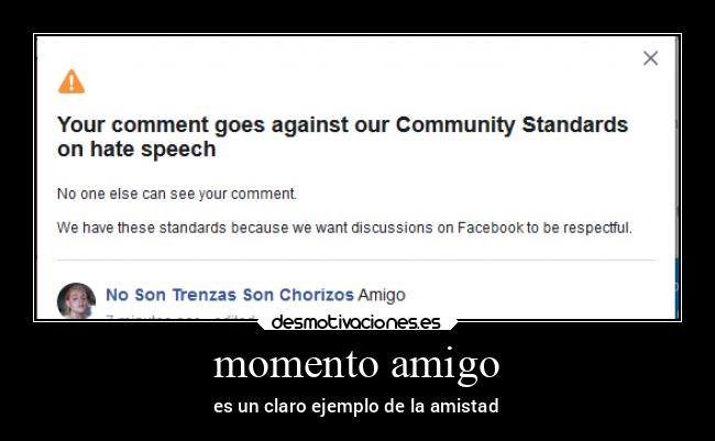 momento amigo - es un claro ejemplo de la amistad