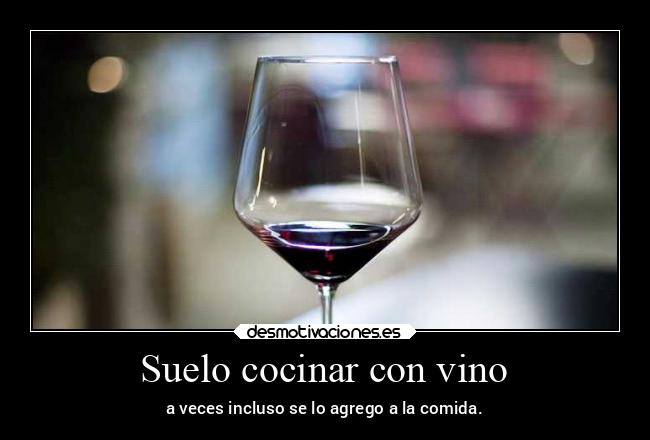 Suelo cocinar con vino - 