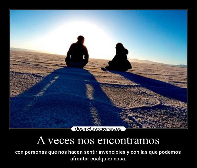 A veces nos encontramos -