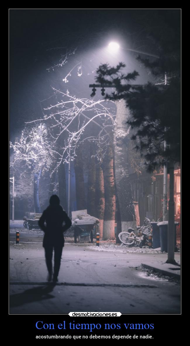 Con el tiempo nos vamos -