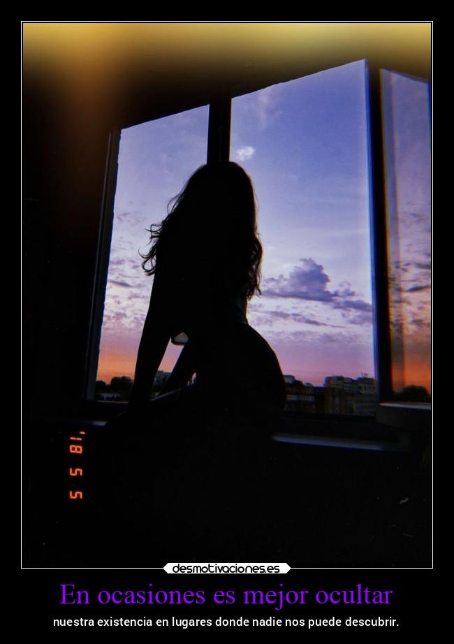 En ocasiones es mejor ocultar -
