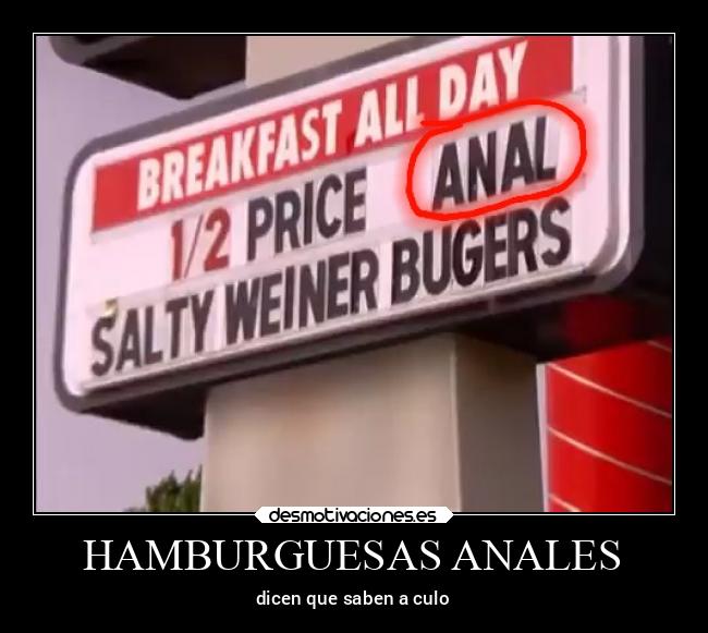 HAMBURGUESAS ANALES -