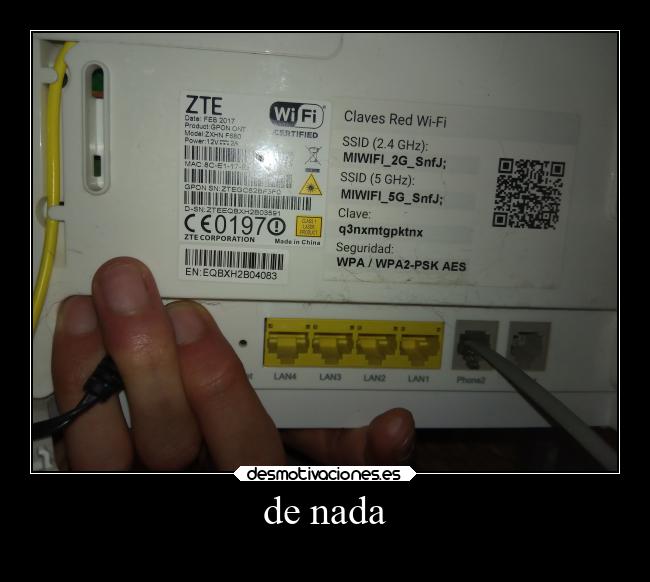 de nada -