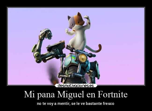 Mi pana Miguel en Fortnite - 
