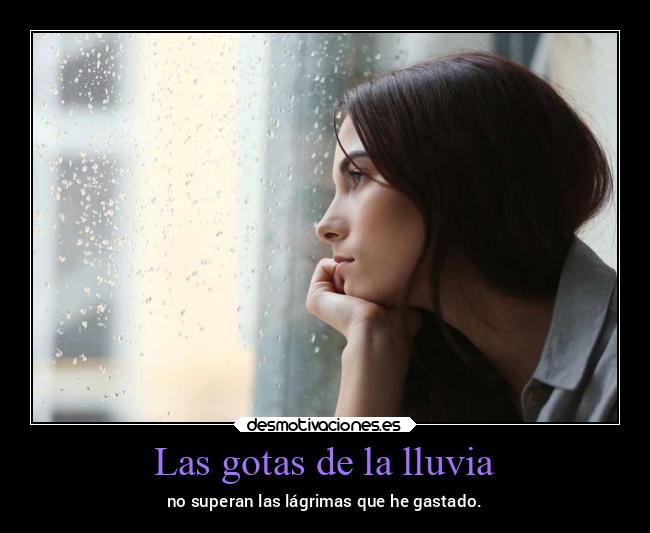 Las gotas de la lluvia -