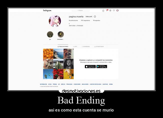Bad Ending - asi es como esta cuenta se murio