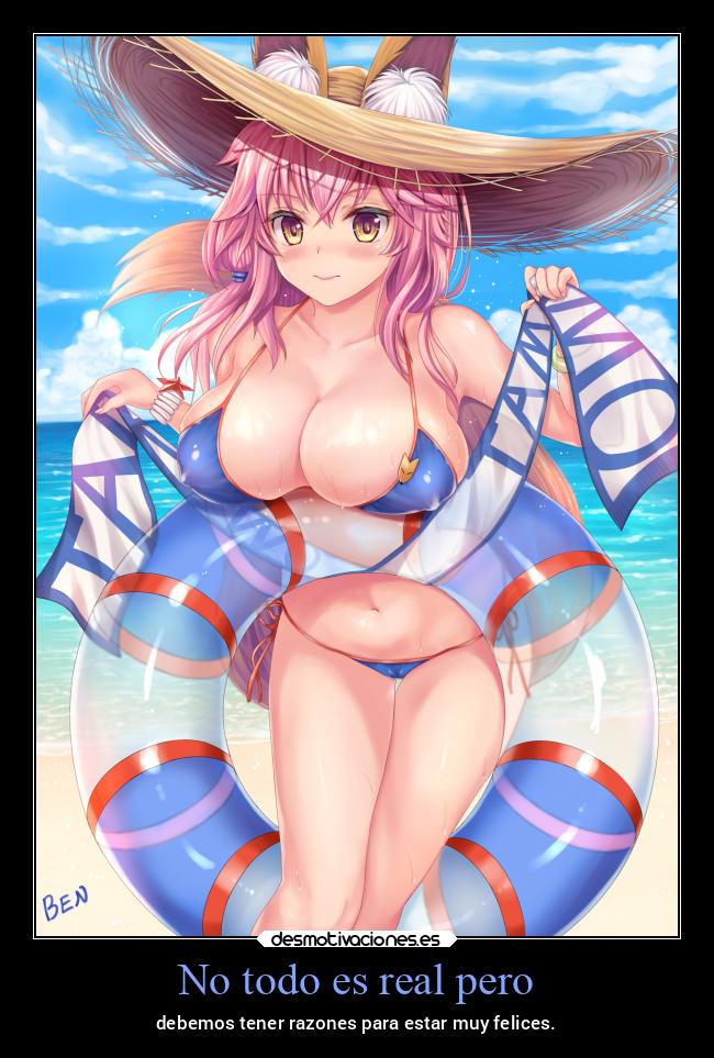 No todo es real pero - debemos tener razones para estar muy felices.