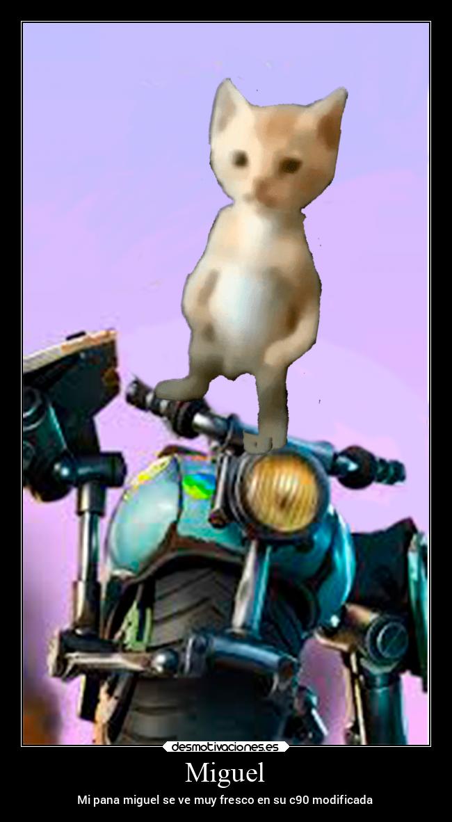 Miguel - Mi pana miguel se ve muy fresco en su c90 modificada