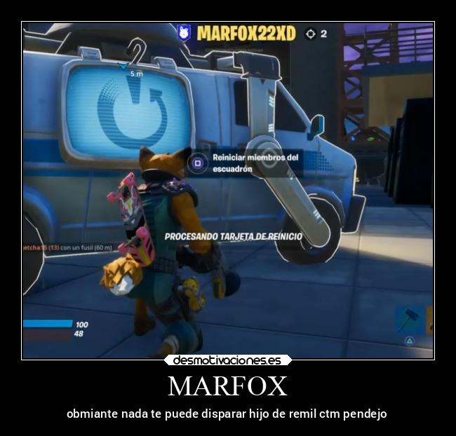 MARFOX - obmiante nada te puede disparar hijo de remil ctm pendejo