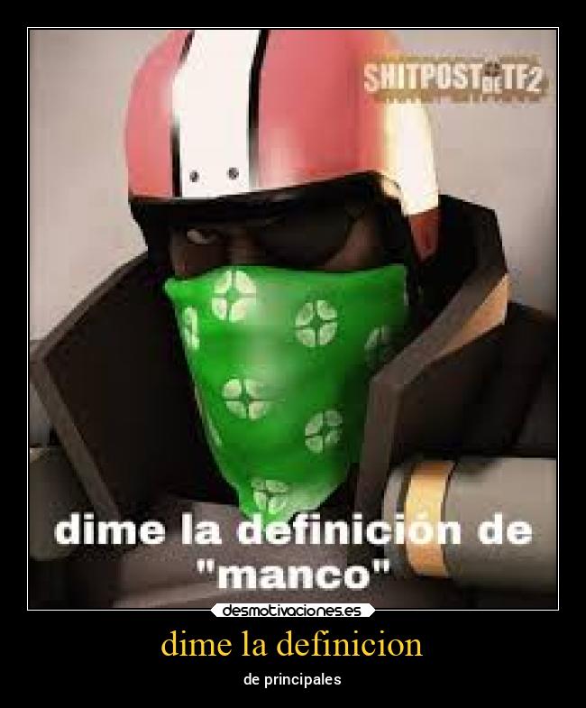 dime la definicion - 