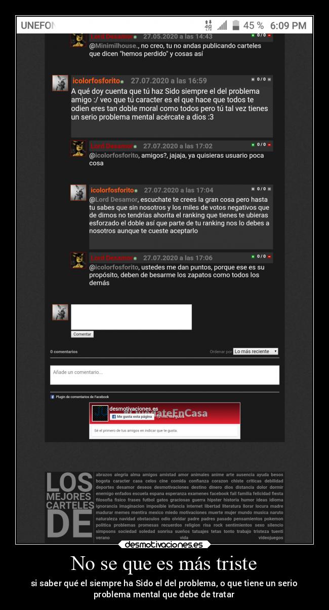 No se que es más triste -