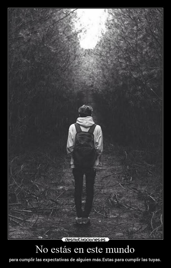 No estás en este mundo -