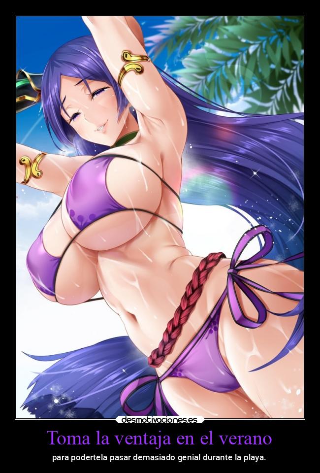 Toma la ventaja en el verano - para podertela pasar demasiado genial durante la playa.