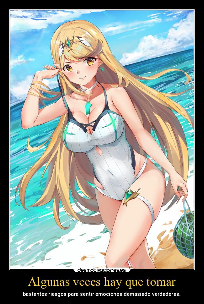 Algunas veces hay que tomar - bastantes riesgos para sentir emociones demasiado verdaderas.