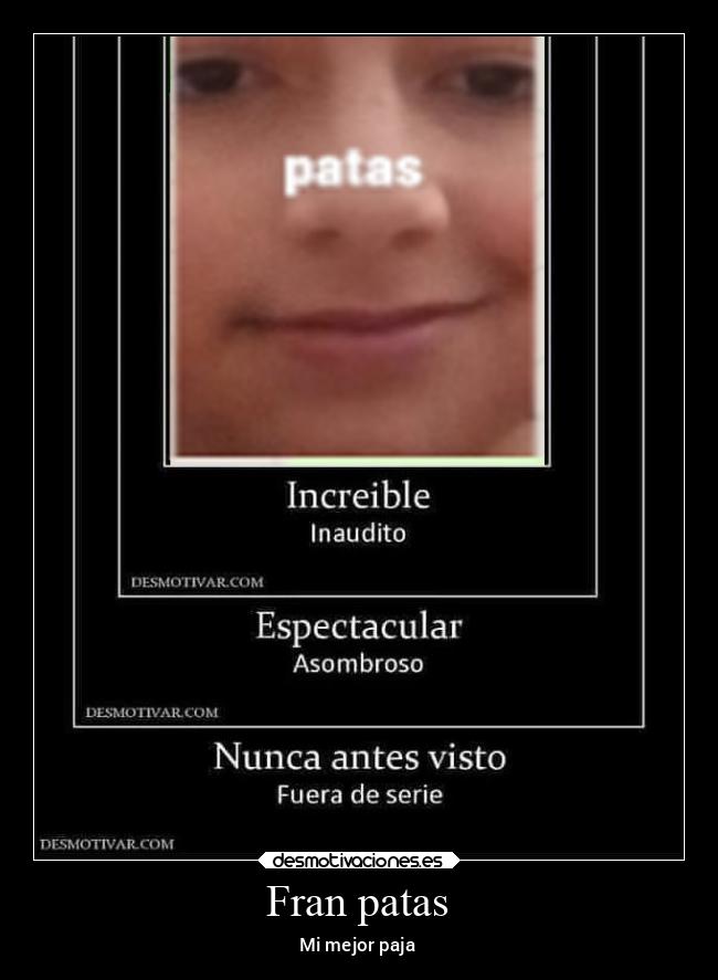 Fran patas - Mi mejor paja