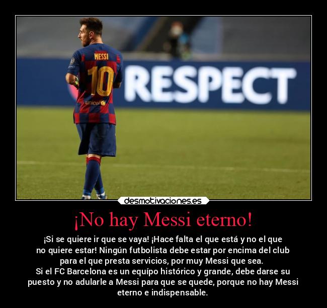 ¡No hay Messi eterno! - 