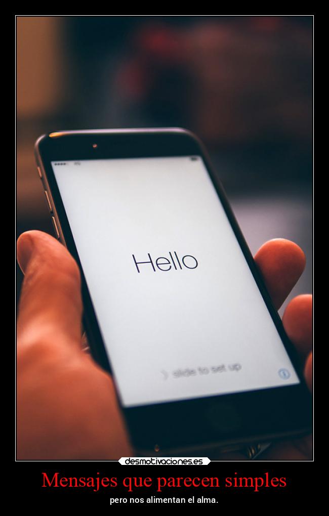 Mensajes que parecen simples -