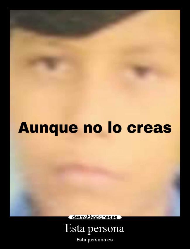Esta persona - 