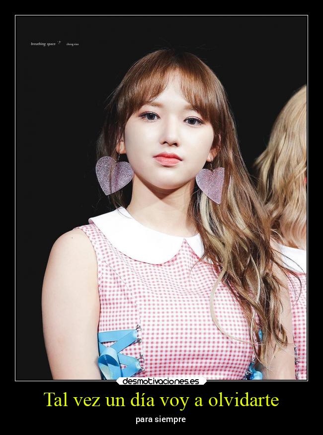 Tal vez un día voy a olvidarte - para siempre