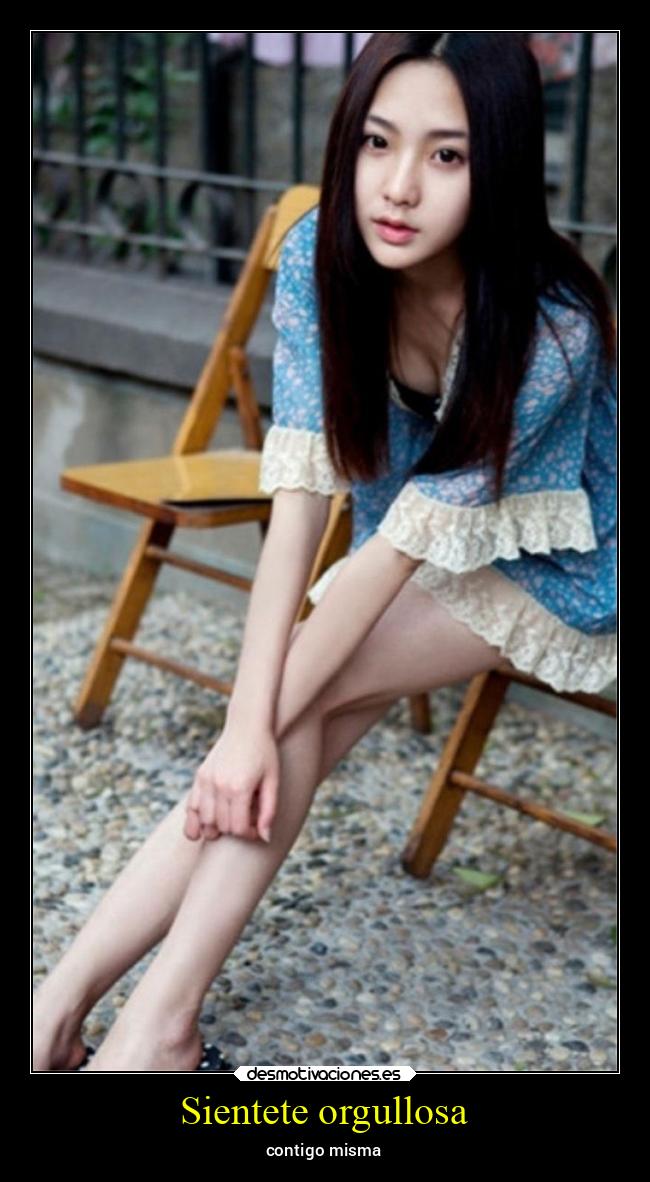 Sientete orgullosa - contigo misma