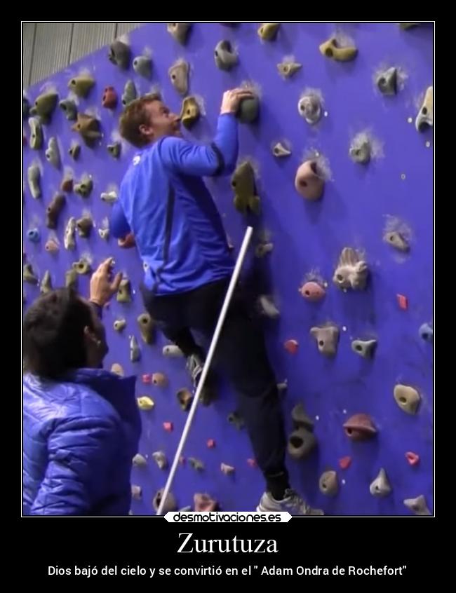 Zurutuza - Dios bajó del cielo y se convirtió en el  Adam Ondra de Rochefort