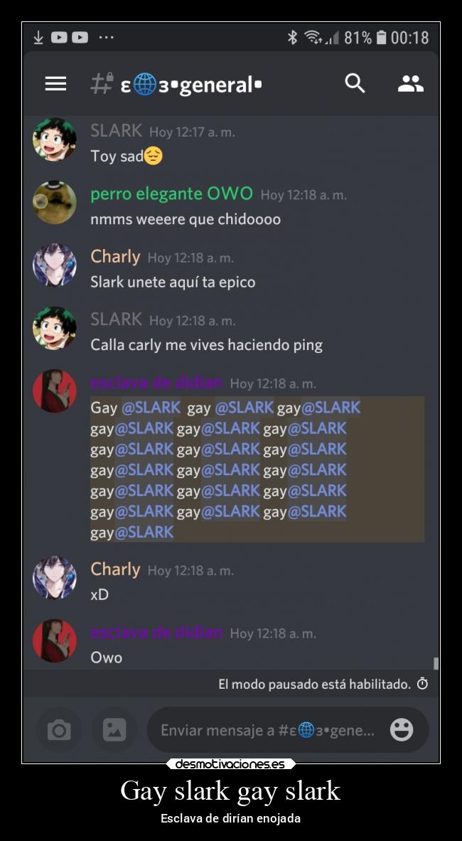 Gay slark gay slark - Esclava de dirían enojada