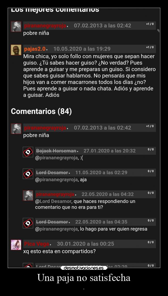 Una paja no satisfecha - .