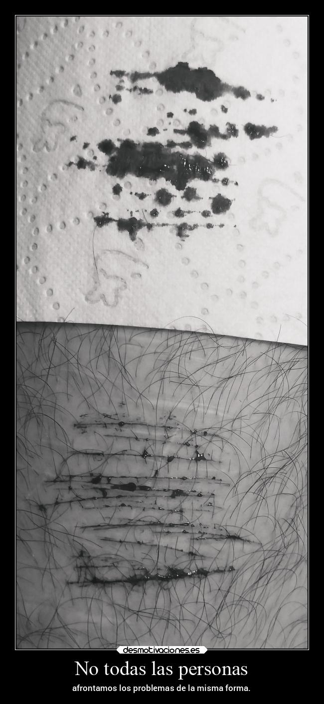 No todas las personas - afrontamos los problemas de la misma forma.