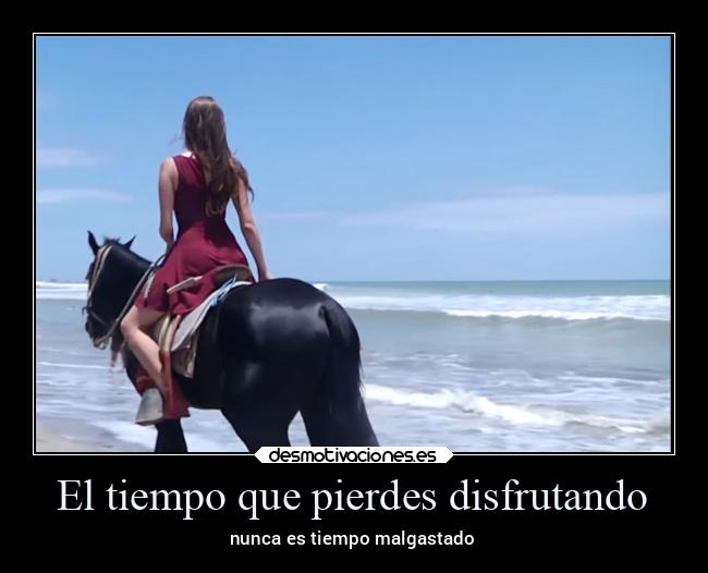 El tiempo que pierdes disfrutando - 