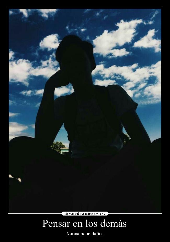 Pensar en los demás -